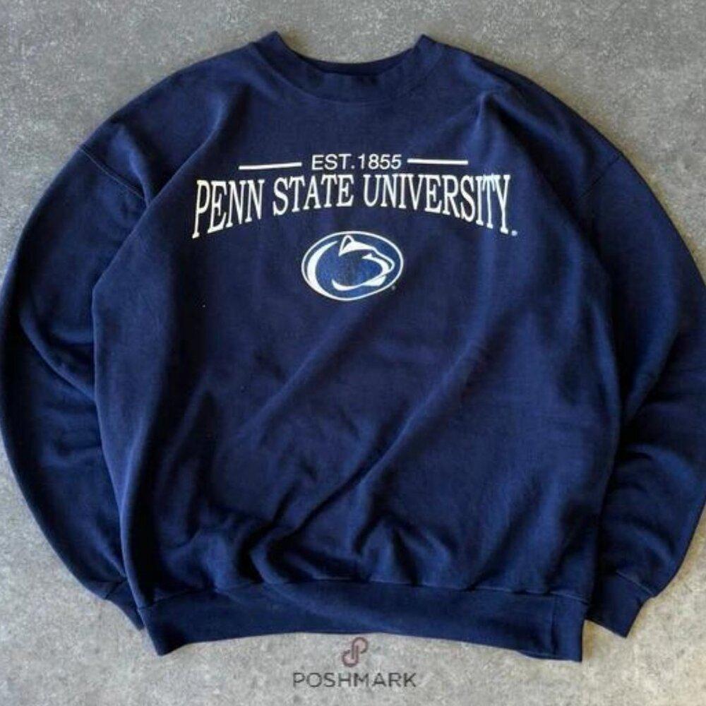 1855 Penn State University Retro Collegiate Navy Crewneck Sweatshirt